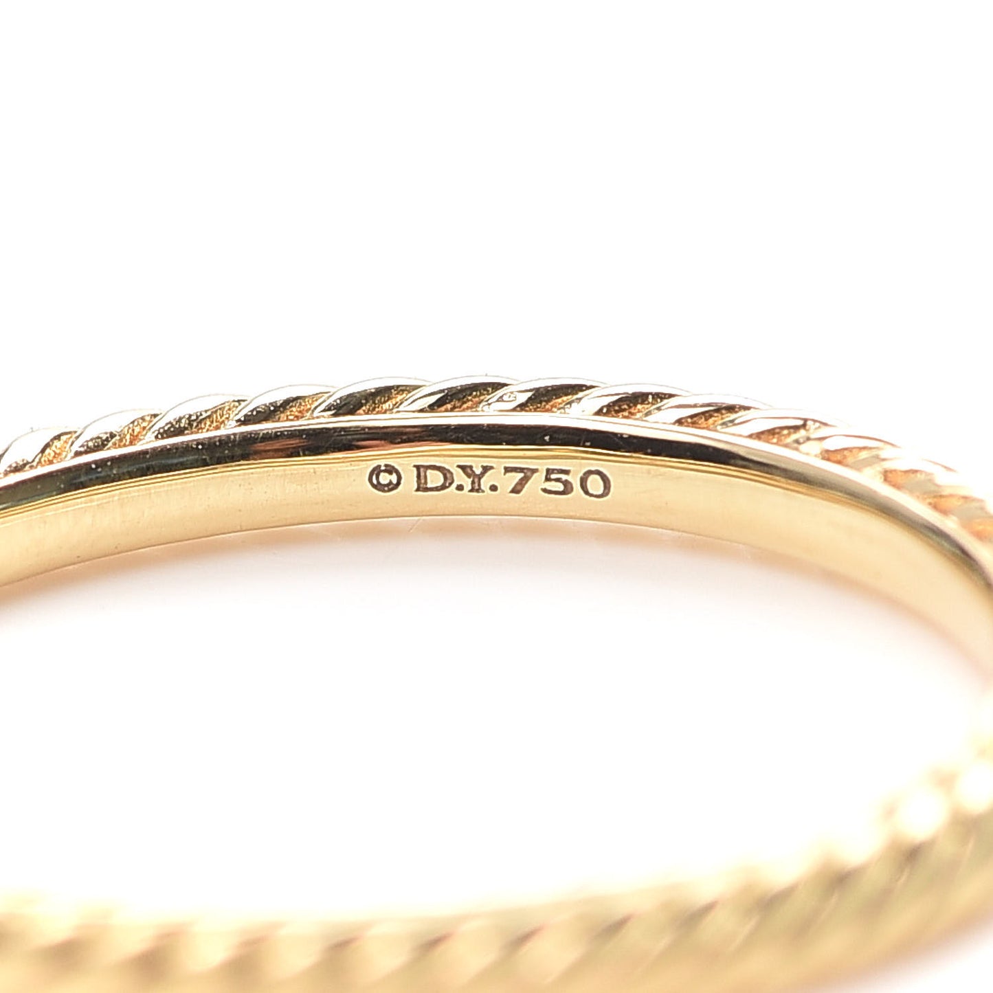 18K Yellow Gold 2mm Cable Classics Band Ring 57 8