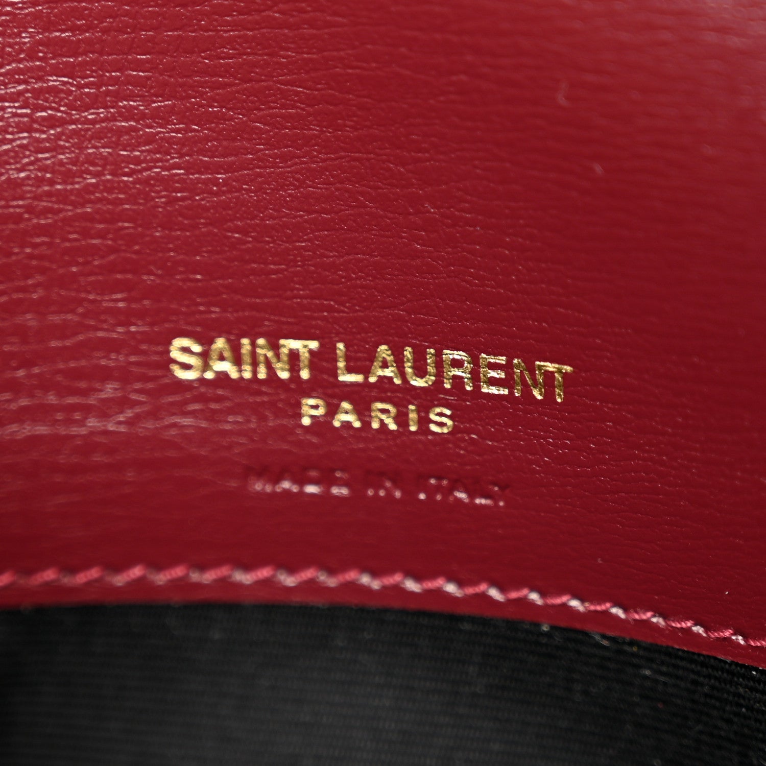 Saint Laurent Smooth Calfskin Monogram Phone Holder Crossbody New Dark Bordeaux 6 of 10