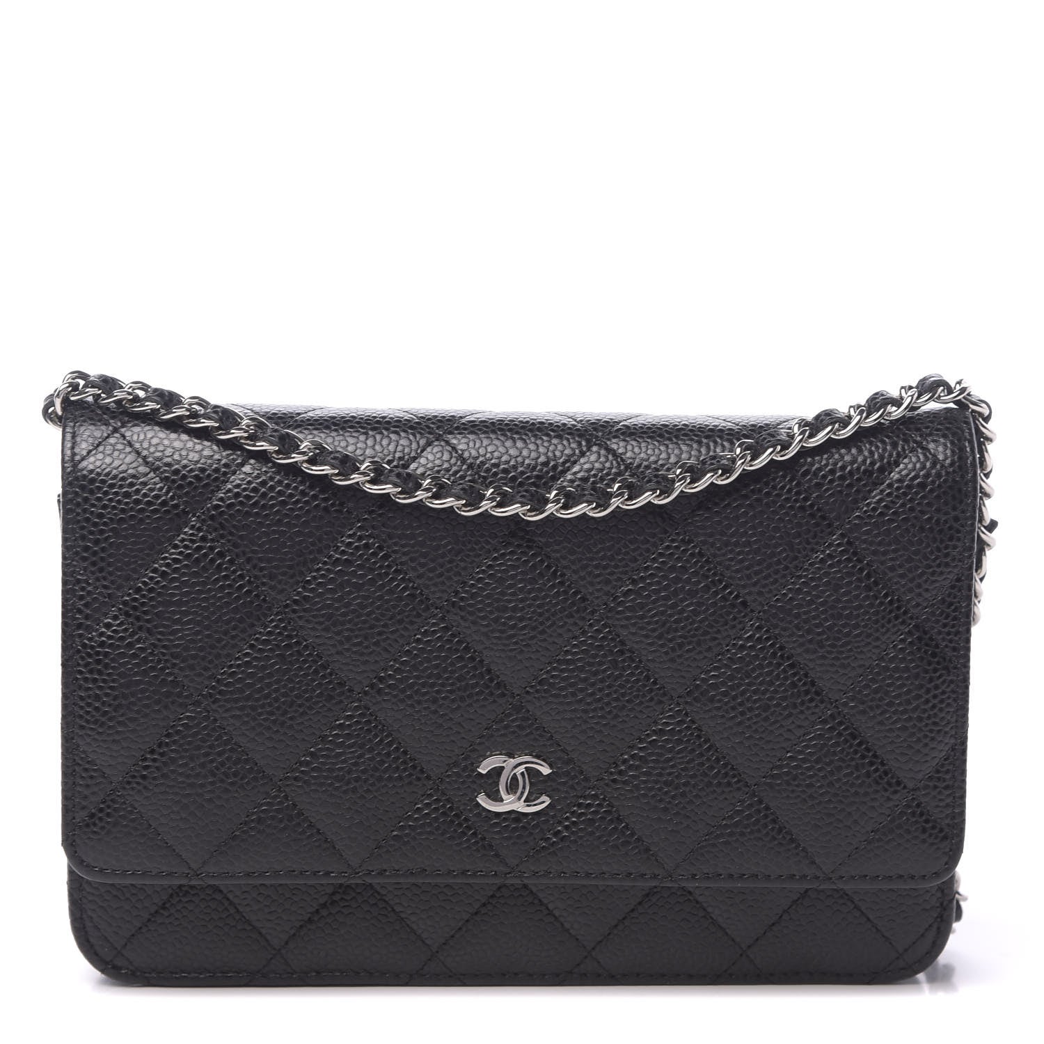 Chanel Caviar Quilted Wallet On Chain WOC Black 1 of 12