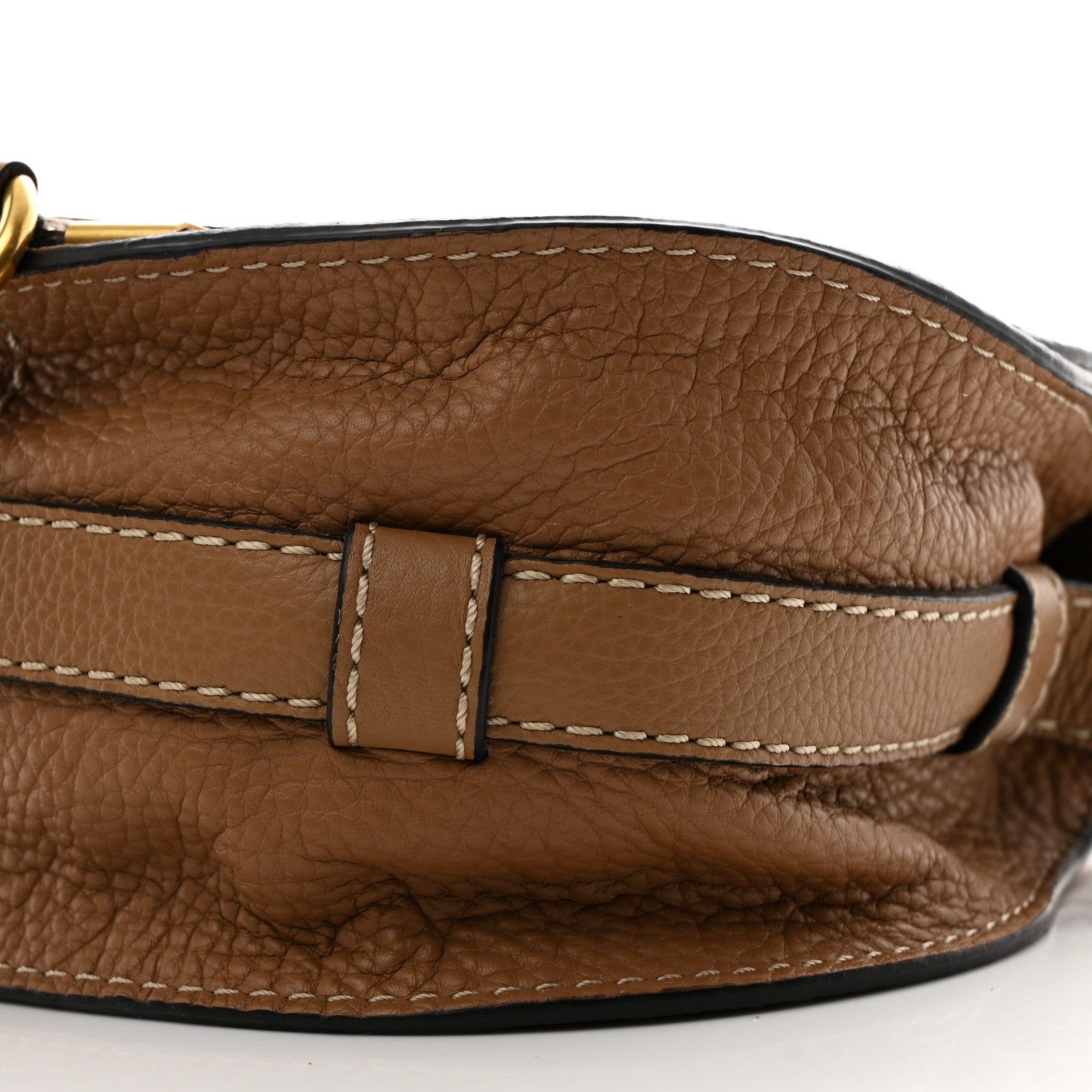 Chloe Calfskin Mini Marcie Round Crossbody Bag Nut 11 of 11