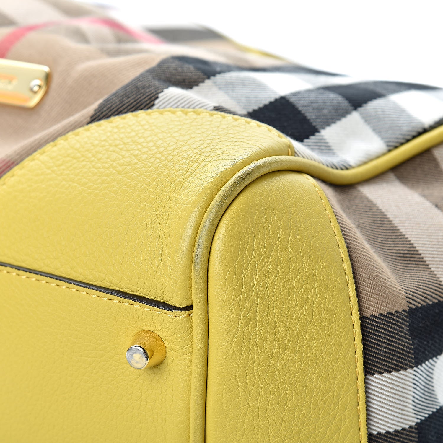 Burberry House Check Small Canterbury Tote Yellow 11 of 18