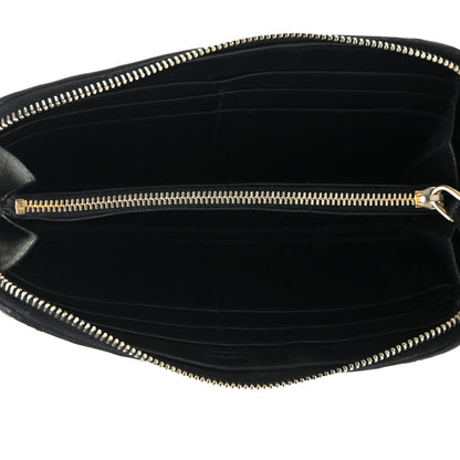 Prada Nappa Gaufre Zip Around Wallet Black 5 of 8