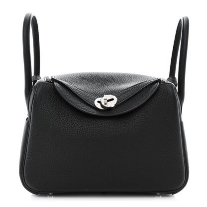 Hermes Taurillon Clemence Lindy 26 Black 1 of 11