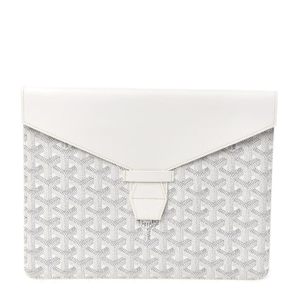 Goyard Goyardine Camondo MM Horizontal Clutch White 1 of 5