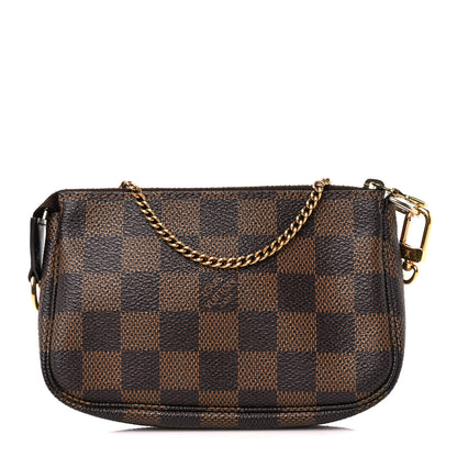Louis Vuitton Damier Ebene Mini Pochette Accessories 1 of 11
