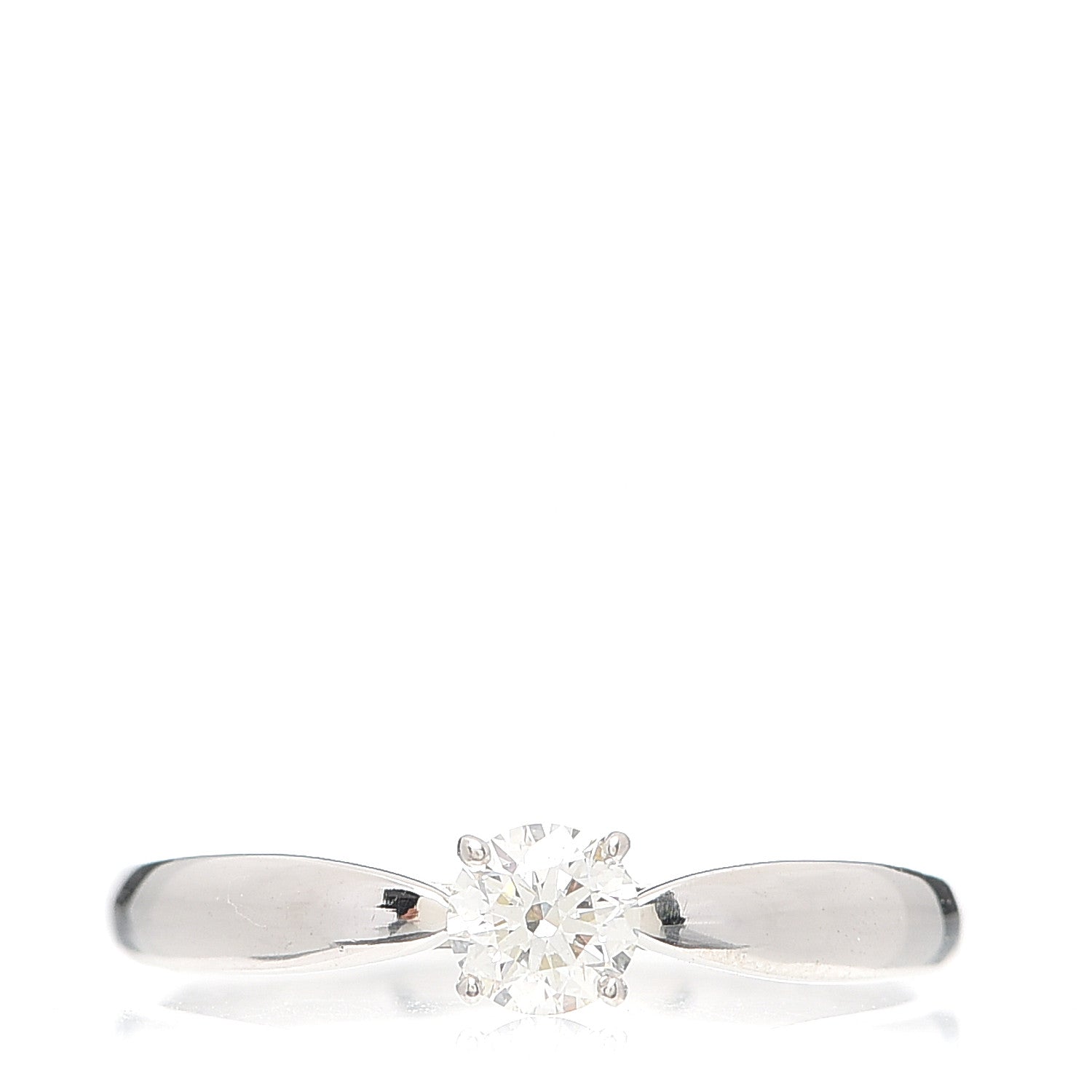 Tiffany Platinum Diamond .31ct Harmony Solitaire Engagement Ring 54 7 1 of 5