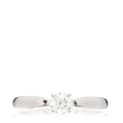 Tiffany Platinum Diamond .31ct Harmony Solitaire Engagement Ring 54 7 1 of 5