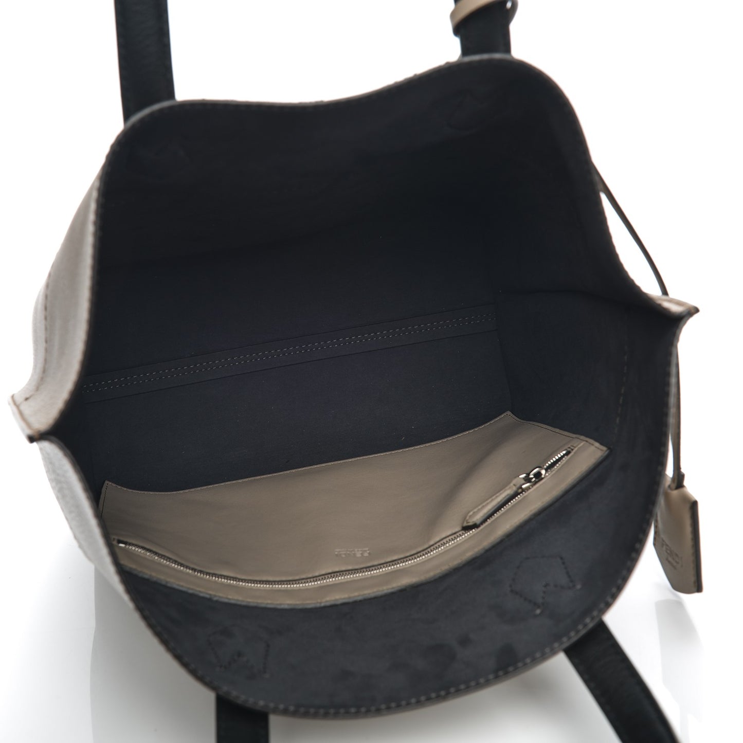Vitello All In Shopper Tote Tortora Black