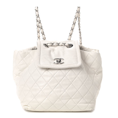 Chanel Lambskin Quilted Beijing Backpack Bag White 1 of 4