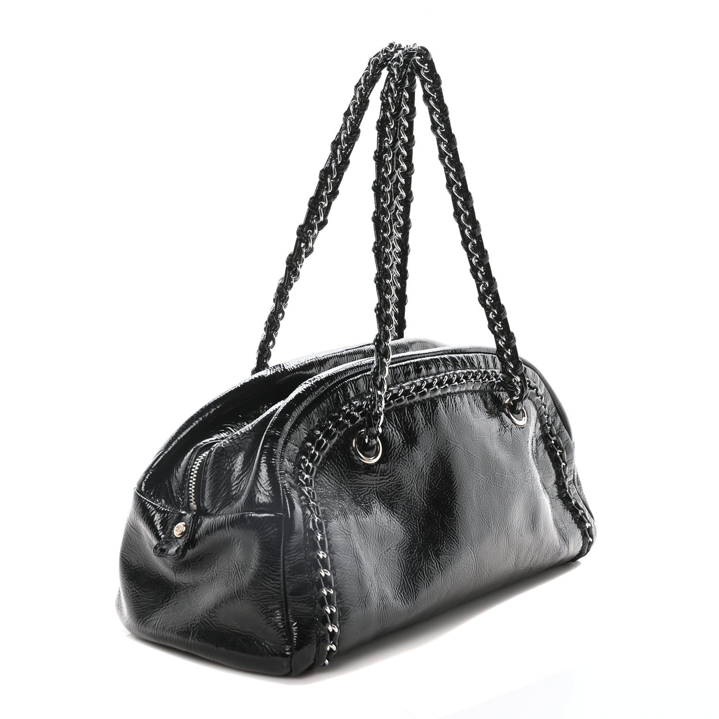 Patent Medium Luxe Ligne Bowler Black
