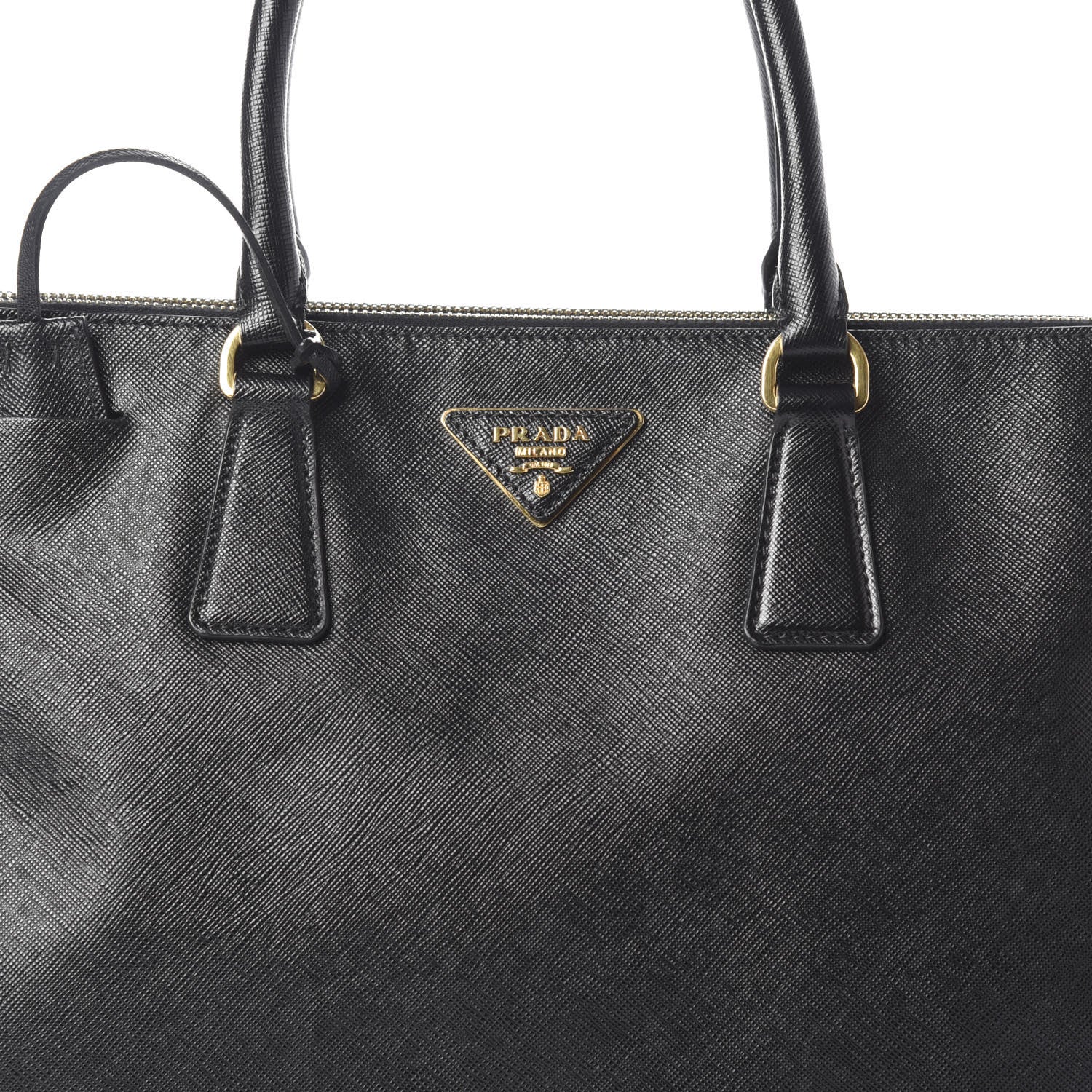 Prada Saffiano Large Galleria Double Zip Tote Black 7 of 9