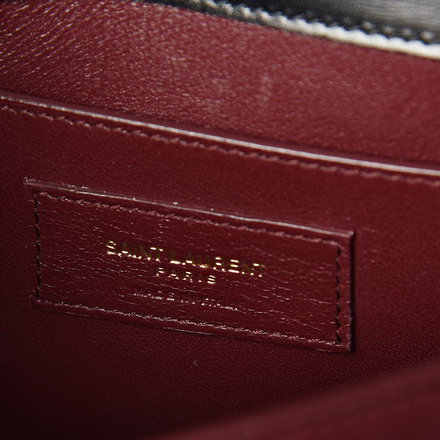Smooth Calfskin Medium Classic Monogram Cassandra Top Handle Black Rouge Legion