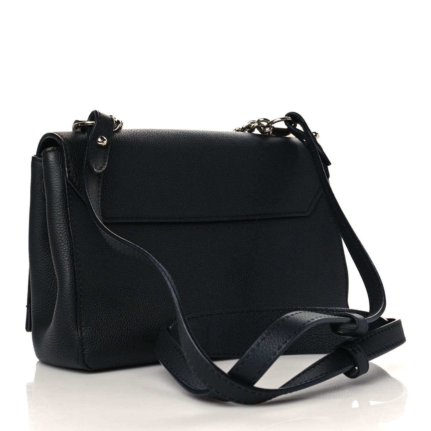 Louis Vuitton Calfskin Lockme II Chain Bag BB Black 3 of 7