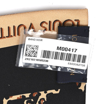 Louis Vuitton Silk Monogram Wild At Heart Bandeau Black 3 of 3