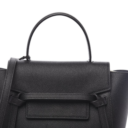 Celine Grained Calfskin Nano Belt Bag Black 8 of 10