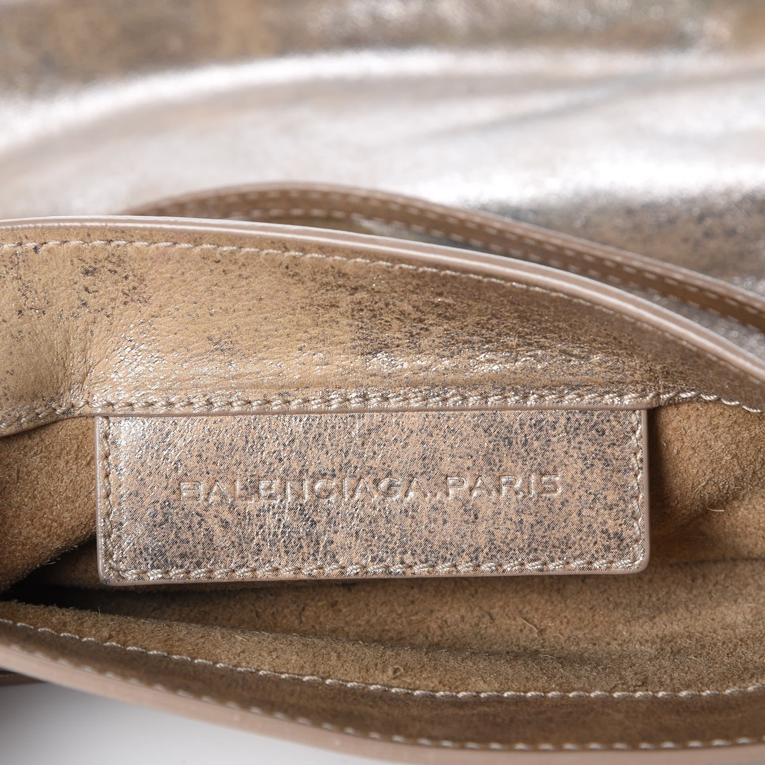 Balenciaga Metallic Calfskin Milkyway Papier Crossbody Bag 7 of 12