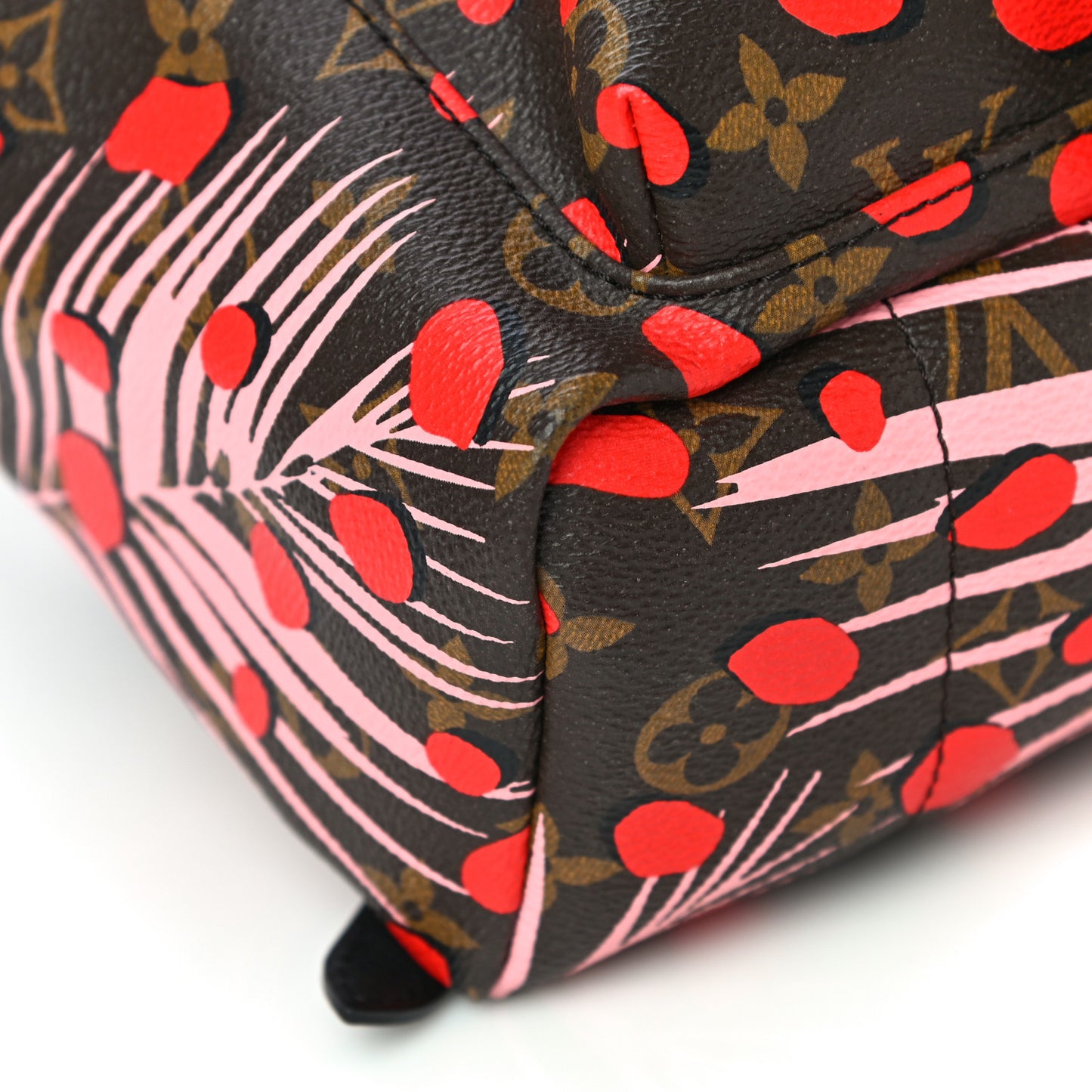 Monogram Jungle Dots Palm Springs Backpack PM Sugar Pink Poppy