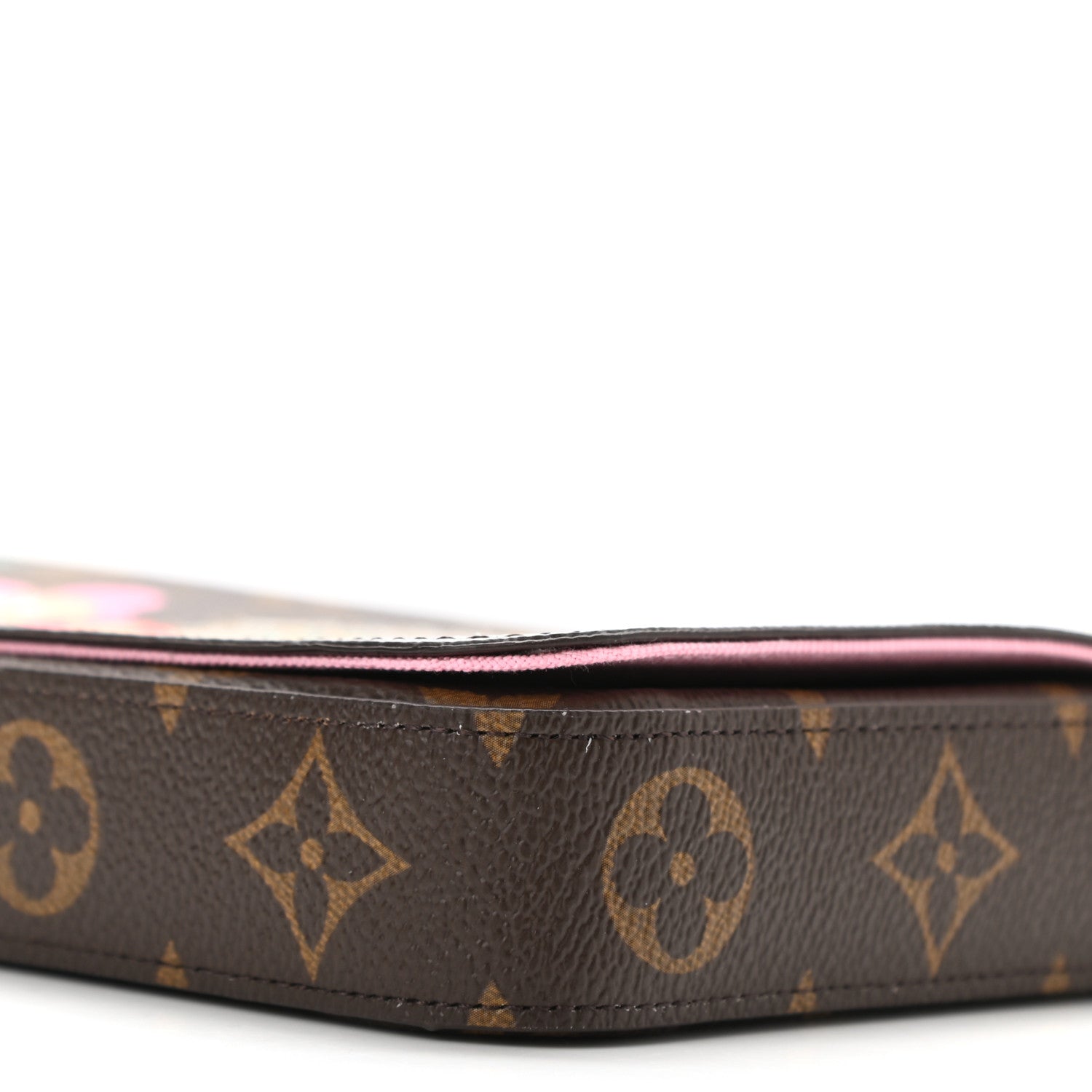 Louis Vuitton Monogram 2022 Christmas Animation Paris Pochette Felicie Chain Wallet Pink 10 of 11