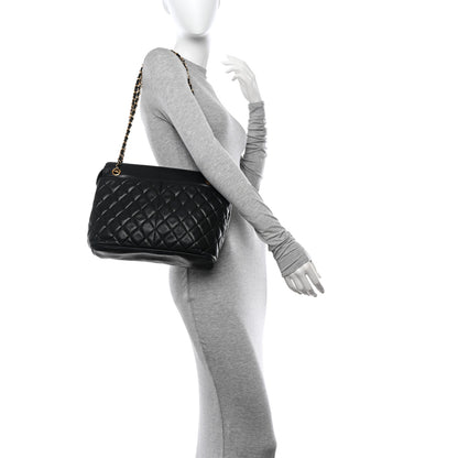Chanel Lambskin Quilted Shoulder Bag Black 2 of 11