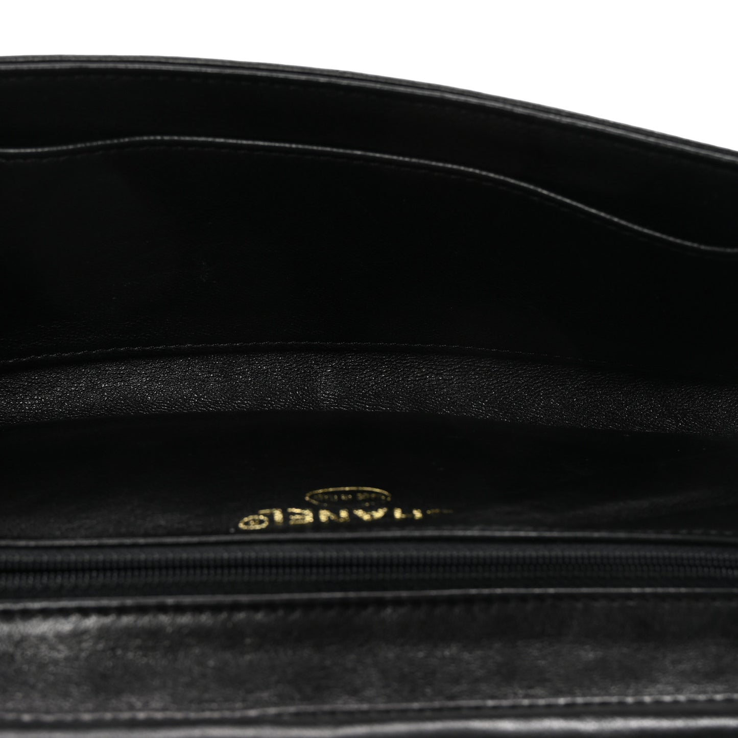 Lambskin Imperial Eagle Clutch With Chain Black