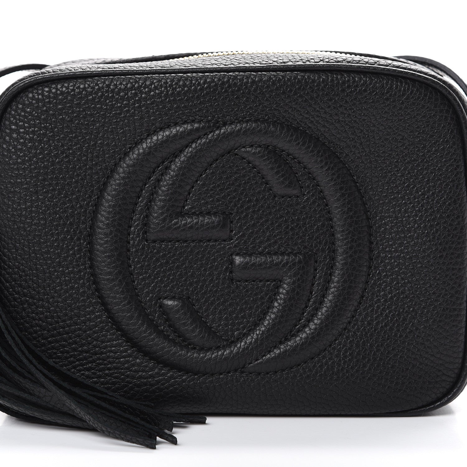 Gucci Pebbled Calfskin Small Soho Disco Bag Black 7 of 9