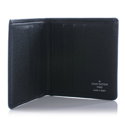 Louis Vuitton Epi Billfold Wallet 6 Cards Slots Bills Black 7 of 8