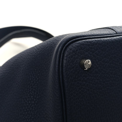Hermes Taurillon Clemence Picotin Lock 22 MM Bleu Nuit 9 of 12