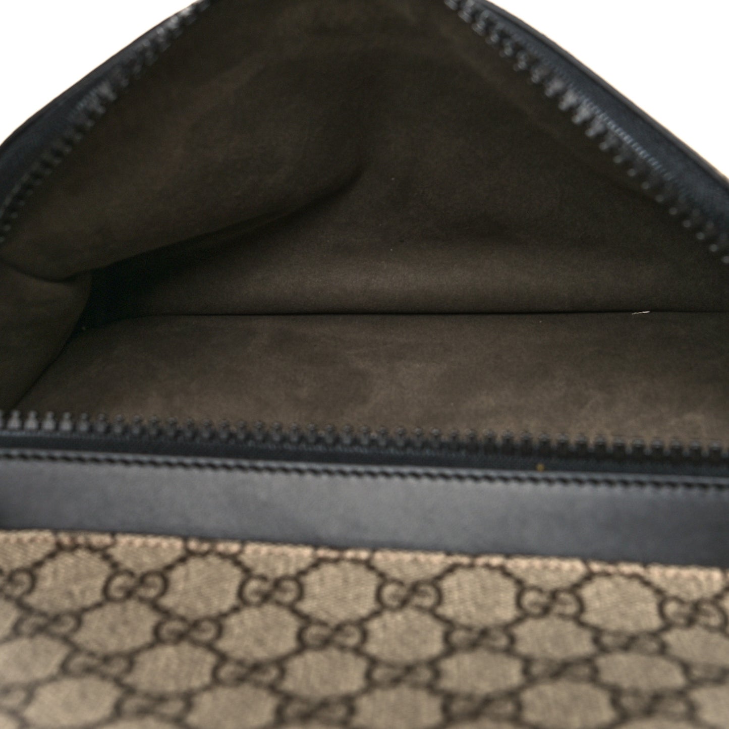 GG Supreme Monogram Medium Backpack Black