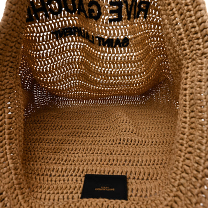 Saint Laurent Raffia Rive Gauche Tote Natural 5 of 10