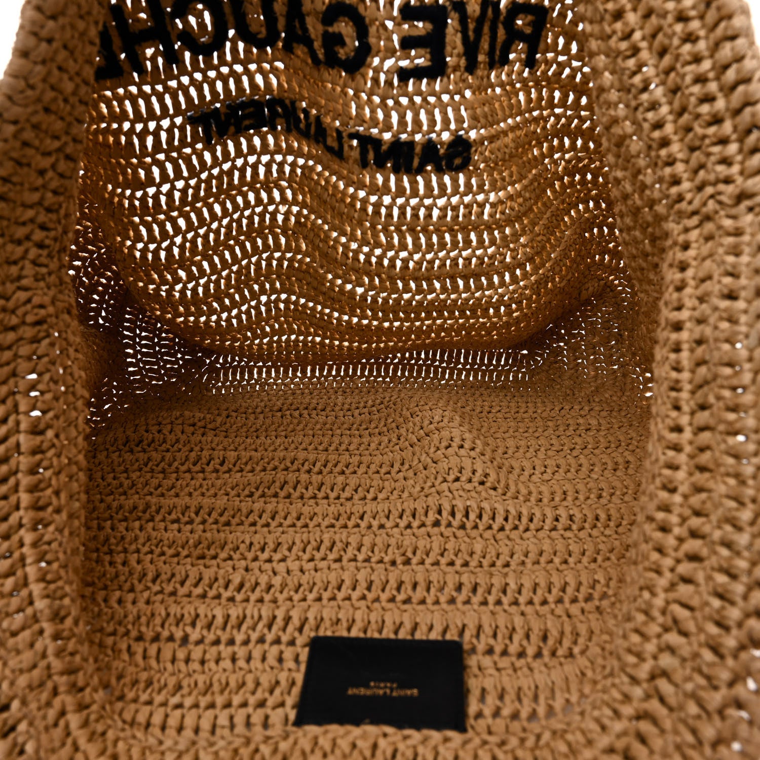 Saint Laurent Raffia Rive Gauche Tote Natural 5 of 10