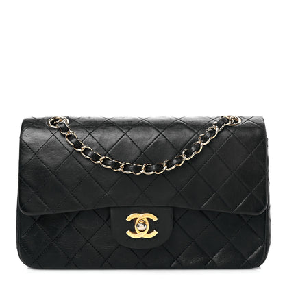 Chanel Lambskin Quilted Small Double Flap Black 1 of 25