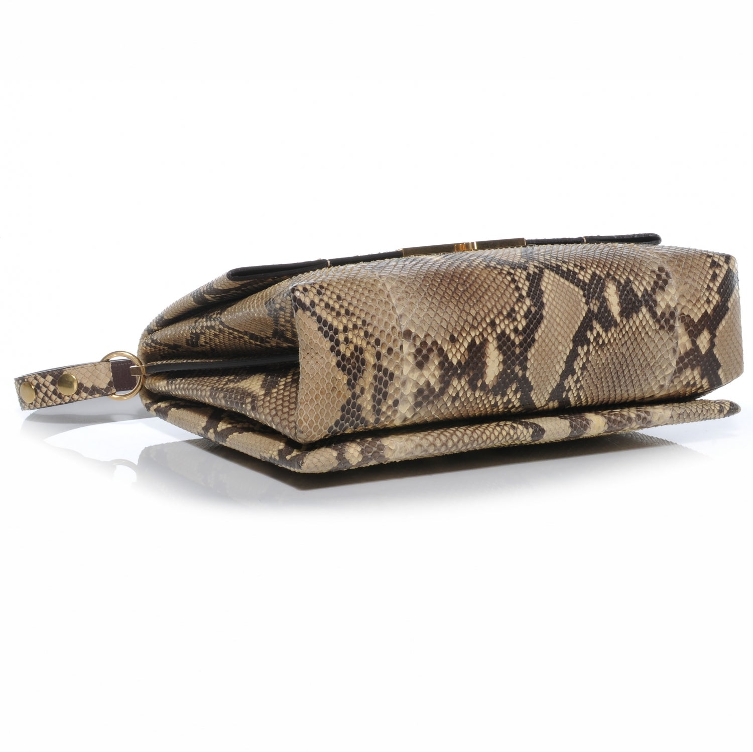 Celine Python Blade Flap Bag Natural 4 of 9