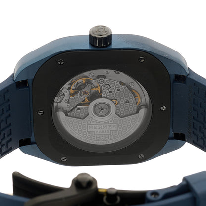 Hermes PVD Titanium Rubber 39mm H08 Automatic Watch Bleu Abysse 4 of 6