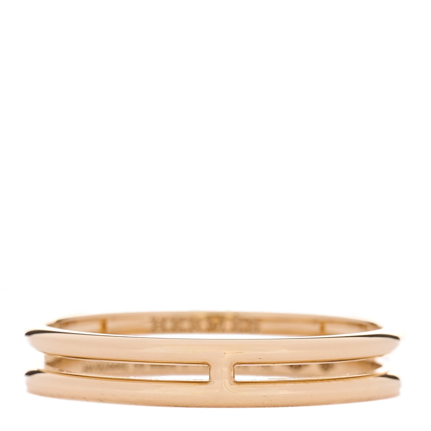 Hermes 18K Yellow Gold Ariane Wedding Band Ring 59 8.75 1 of 5