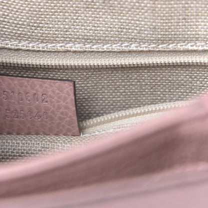 Gucci Dollar Calfskin Interlocking G Top Handle Shoulder Bag Soft Pink 7 of 10