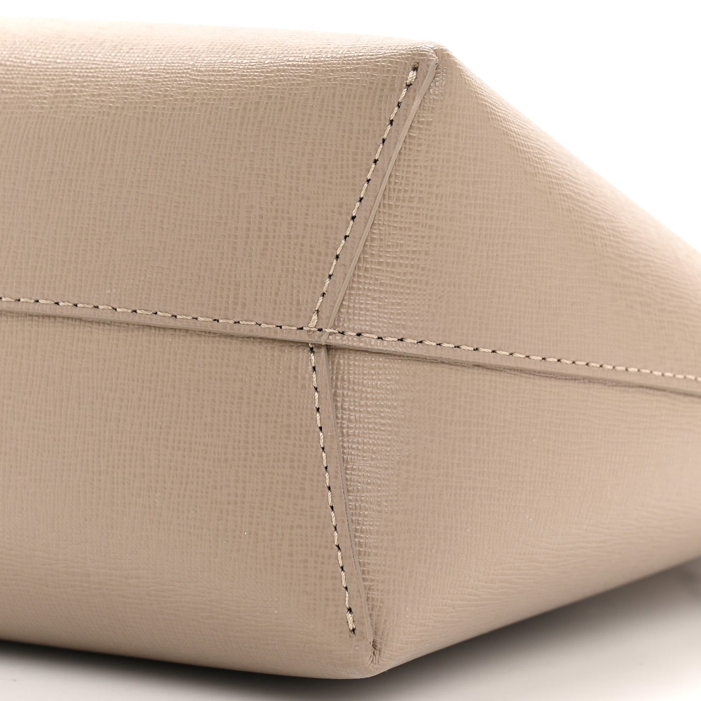 Saffiano Mini Mini Bucket Bag Beige