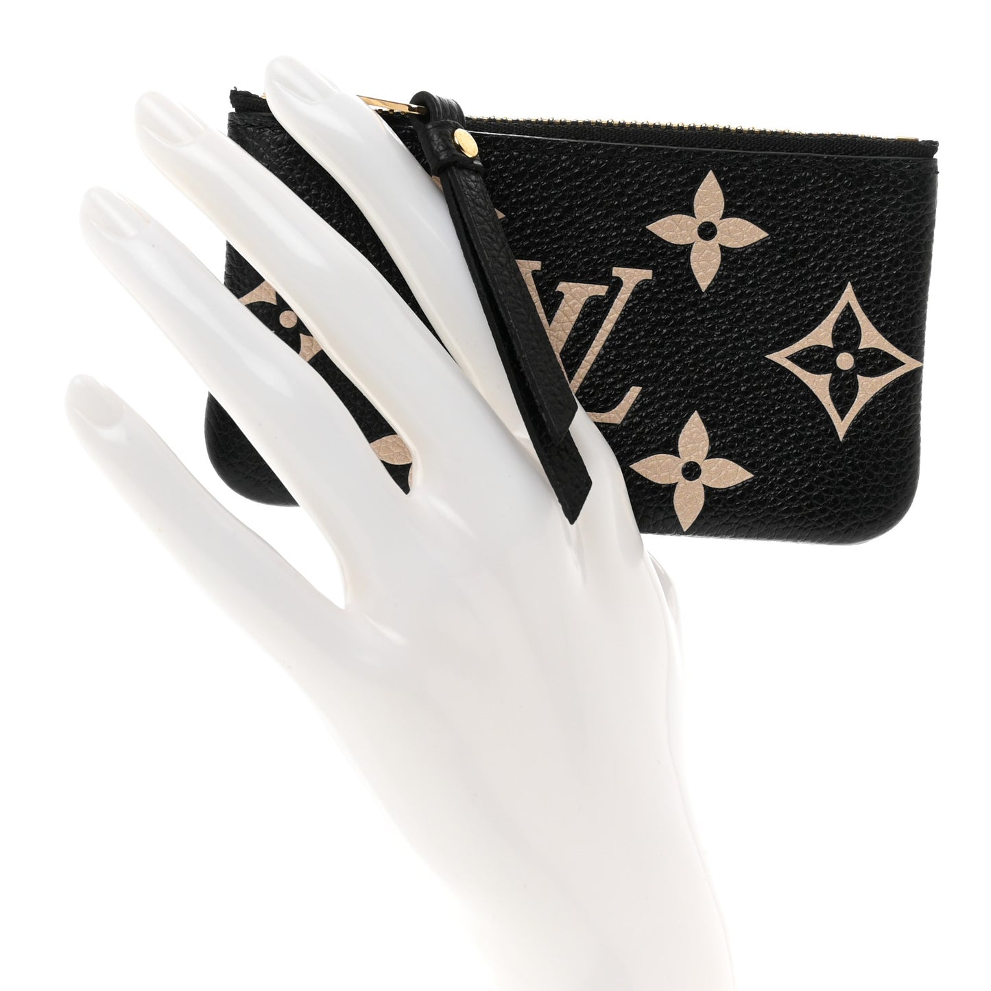 Empreinte Monogram Giant Key Pouch Black Beige