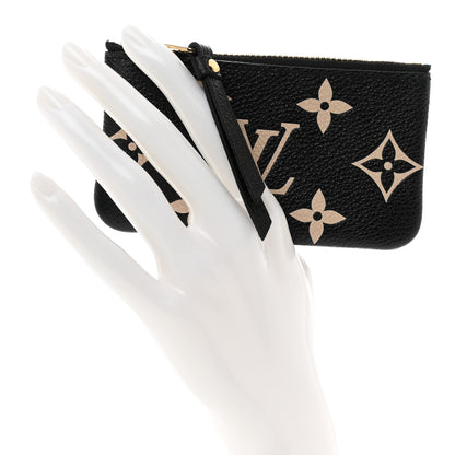 Louis Vuitton Empreinte Monogram Giant Key Pouch Black Beige 2 of 7