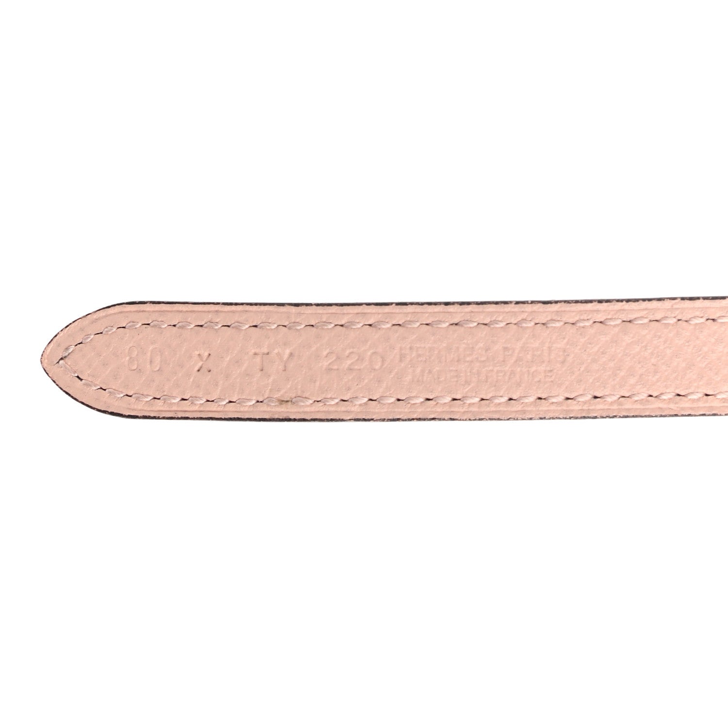 Hermes Swift Epsom 13mm Focus Belt 80 Rose Eglantine Bleu Indigo 3 of 5