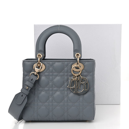 Christian Dior Lambskin Cannage Small My ABCDior Lady Dior Cloud Blue 12 of 12