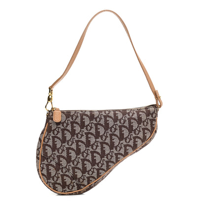 Christian Dior Monogram Mini Saddle Pochette Beige 1 of 11