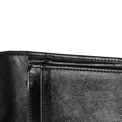 Chanel Aged Calfskin Quilted Cambon Yen Wallet Black 17 of 21