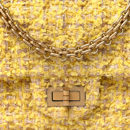 Chanel Tweed Quilted 2.55 Reissue Mini Flap Yellow 8 of 10
