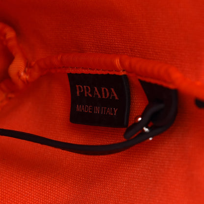 Prada Canapa Monkey Print Large Soft Tote Black 6 of 9