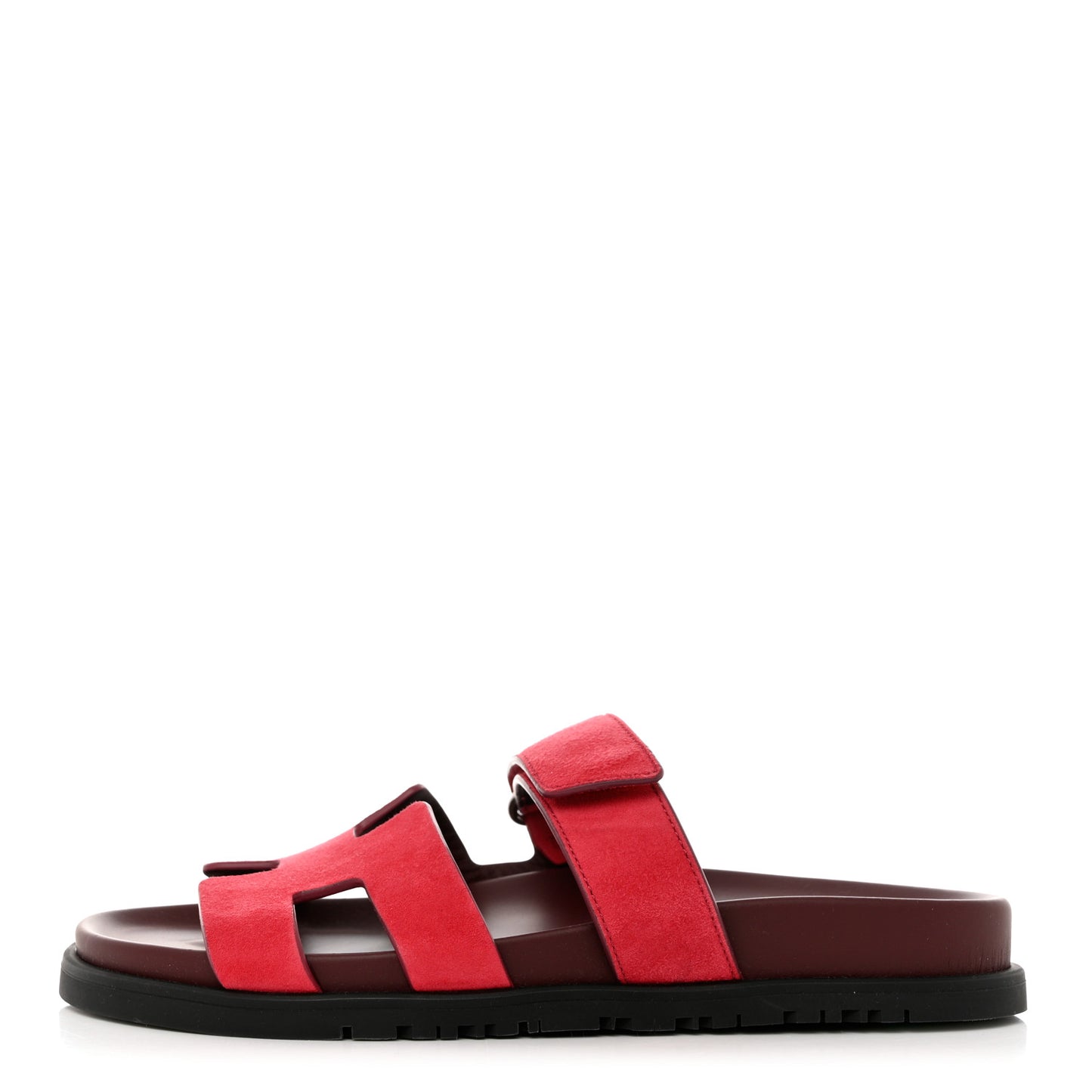 Suede Goatskin Womens Chypre Sandals 36 Rouge Marsala
