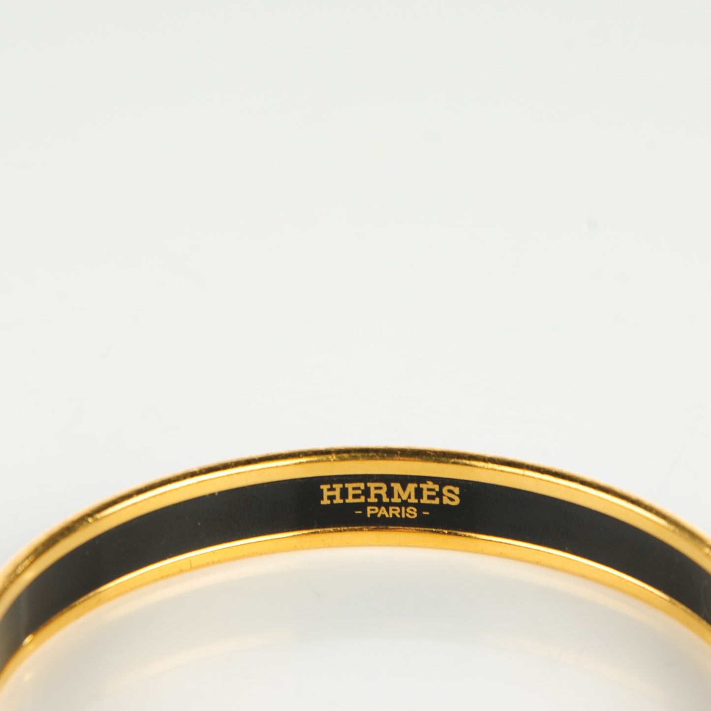 Enamel Printed Narrow Grand Apparat Bracelet 65 Blanc