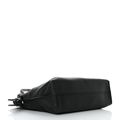 Loewe Calfskin Mini Flamenco Knot Clutch Black 4 of 11