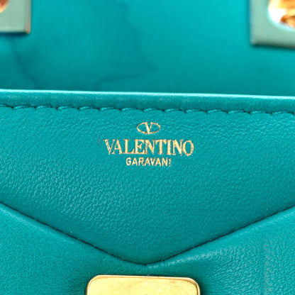 Valentino Garavani Nappa Micro One Stud Chain Bag Ultra Marine Green 6 of 13
