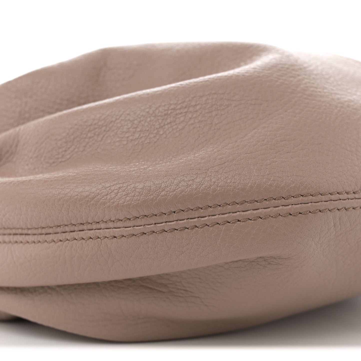 Grained Calfskin Small Bracelet Hobo Bag Woodrose