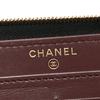 Chanel Caviar Quilted Large Gusset Zip Around Wallet Black 6 of 9